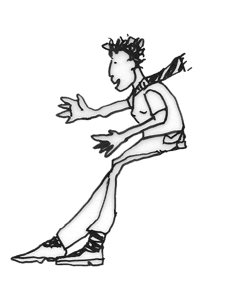 Personnage à longues jambes