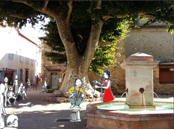 Concert sous les platanes